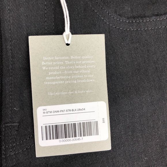 Everlane The Straight Fit Jeans in Black - Picture 9 of 11
